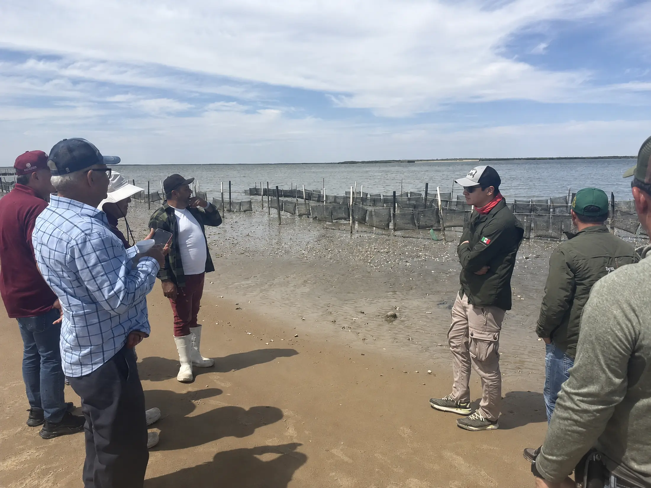 Recorrido técnico en una zona productiva costera